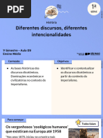 Aula 9 - 1 EM - Diferentes Discursos - Diferentes Intencionalidades