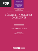 Sûreté Et Procédure Collective de Clément Favre