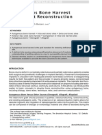 Autogenous Bone Harvest For Implant Reconstruction