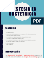 Anestesia en Obstetricia