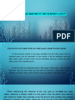 Crop Water Requirement Determination