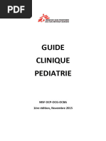 GUIDE PEDIATRIQUE MSF Premiere Edition Version Finale June 2016