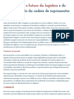 A Evolução e o Futuro Da Logística e Do Gerenciamento Da Cadeia de Suprimentos