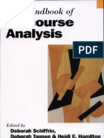 The Handbook of Discourse Analysis by Deborah Schiffrin Deborah Tannen - Heidi Ehernberger Hamilton