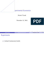 Experimental Economics: Khushi Trivedi