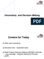 Wk13 - Decision, Uncertainty and Risk