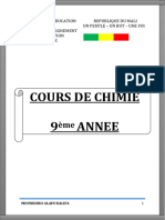 COURS Chimie SUP 9ème Année