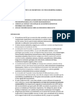 Indicaciones y Tipos de Monitoreo de Presion Intracraneal