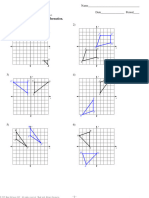 TRANSFORMATIONS - Describe Translate Reflect Rotate