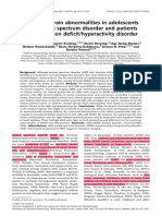 Structural Brain Abnormalities in Adolescents With Autism and Adhd