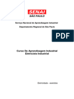 Lista de Exercícios - Eletricidade - Cai - Eletricista Industrial