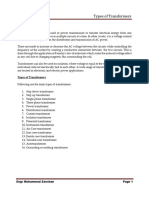 Types of Transformer