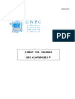 Cahier Charges Cloturistes