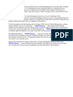 PHD Thesis in Talent Management Download