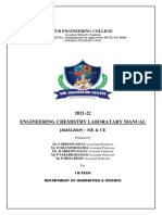 Engineering Chemistry-Me & Ce Lab Manual