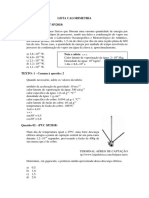 Lista Calorimetria