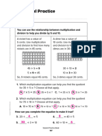 3-09-03 Additional Practice Book Answers - Divide by 5 and 10