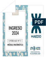 Unidad N°3 - Ecuaciones e Inecuaciones