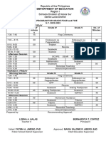 Approved Class Program 2022 2023 Grade 4 5