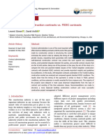 Turkish Building Construction Contracts vs. FIDIC Contracts