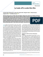 Mobility-Stability Trade-Off in Oxide Thin-Film Transistors: Articles