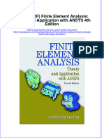 Ebook Ebook PDF Finite Element Analysis Theory and Application With Ansys 4Th Edition All Chapter PDF Docx Kindle