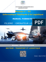 Ol - m103 - Informatique Appliquee A La Logistique - MF