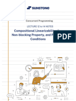 Lecture Notes 12 To 14 - Compositional Linearizability, The Nonblocking Property and Progress Conditions - Docx-1706785879900