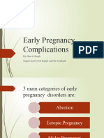 Early Pregnancy Complications: by Harvir Singh Supervised by DR Ranjit and DR Syafiqah