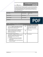 Application Support Model Template