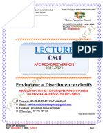 Fiche Digitale LECTURE CM1