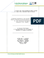 Mental Health Status and Coping Mechanism Among College Students - Basis For A Proposed Plan of Action - FINAL PAPER 1