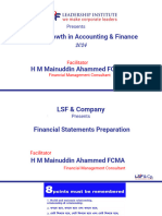 Financial Statement Preparation - Presentation