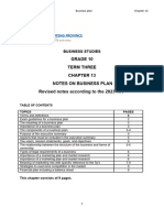 Chapter 13 Business Plan