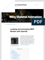 Loading and Animating Md5 Models With Opengl - 3d Game Engine Programming