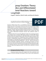 Intergroup Emotions Theory Prejudice and Differentiated Emotiona