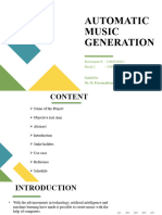 Automatic Music Generation