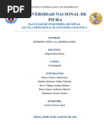 Tema 1 - Introducción A La Mineralogía