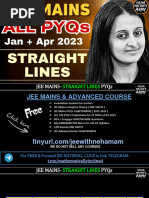 Straight Lines - JEE (Main) - 2024