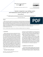 Application of Eutectic Composites To Gas Turbine System and Fundamental Fracture Properties Up To 1700°C