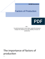 IG Eco Chapter 2 Factors of Production