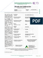 Certificado de Calibración: Calibration Certificate