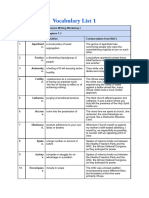 BAC Vocabulary List 1