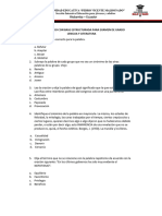 Cuestionario Examen de Grado LENGUA Y LITERATURA