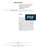 Tinnitus and Normal Hearing: A Study On The Transient Otoacoustic Emissions Suppression