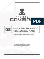 8 - Simulado Completo Agente PF - Projeto Caveira