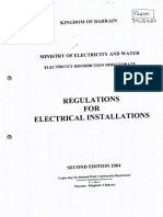 Regulation For Electircal Installation-1