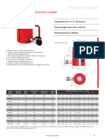 Hydraulic Cylinders: Hhs - Single Acting Hollow Piston Cylinders