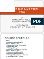 MS Word 2010 & MS Excel 2010 KPT