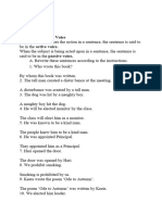 Active and Passive Voice